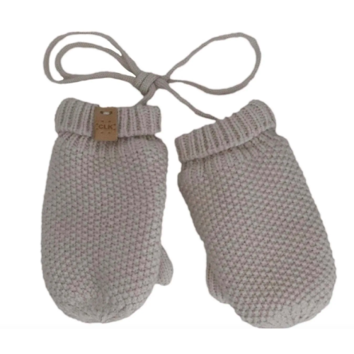 Calikids - Mitaines d'hiver doublée en tricot doux - Beige